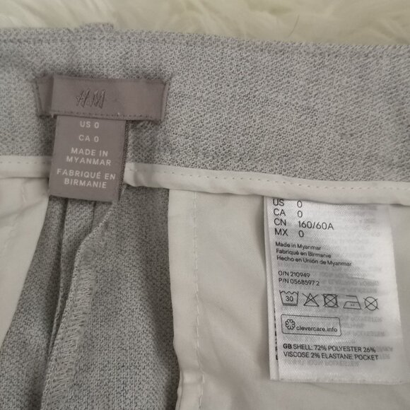 H&M Tailored Suit Pants in Light Grey - Size 0 - Picture 5 of 5